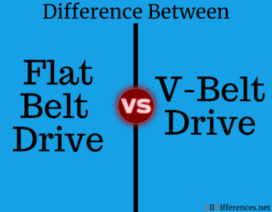 Comparison Between Flat Belt Drive and V-Belt Drive