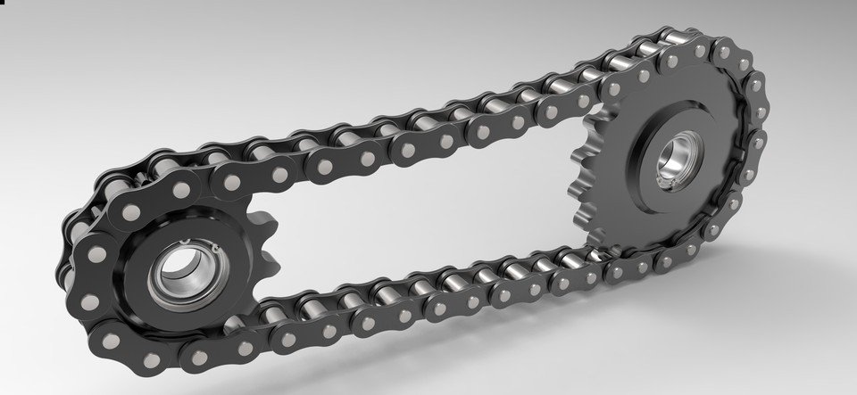 Difference Between Belt Drive,Chain Drive and Gear Drive - Chain Drive