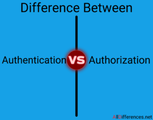 Comparison between Authentication and Authorization