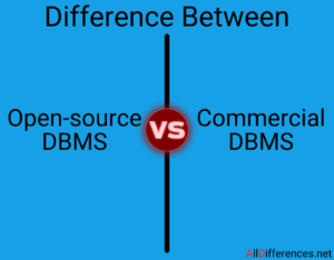 Open source and Commercial DBMS Difference 