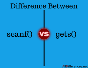 Difference between scanf() and gets()
